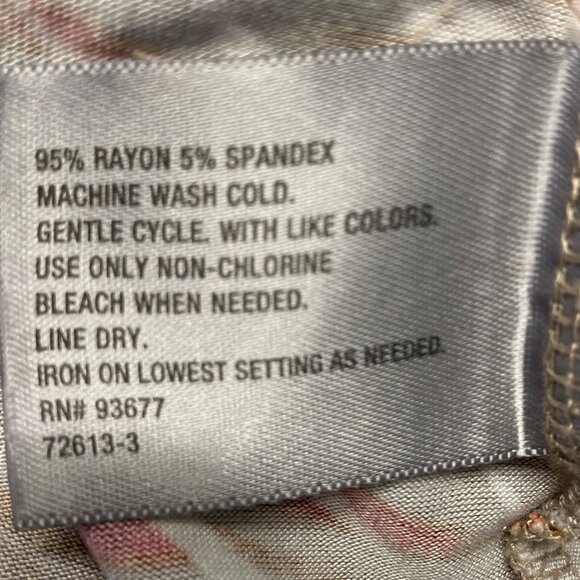 Worthington Stretch Knit Draped Neck Sleeveless Blouse Size Large - Picture 3 of 6